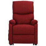vidaXL Fauteuil de massage Rouge bordeaux Tissu