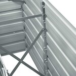 vidaXL Lit surélevé de jardin Acier galvanisé 240x40x77 cm Anthracite