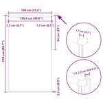 vidaXL Store enrouleur occultant café 130x210cm largeur du tissu