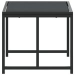 vidaXL Tabourets de jardin 4 Pièces noir acier et textilène