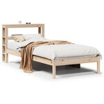 vidaXL Cadre de lit sans matelas 100x200 cm bois massif de pin