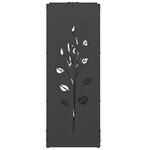 vidaXL Portant de bois chauffage noir 40x30x80 cm