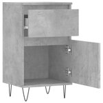 vidaXL Buffets 2 Pièces gris béton 40x35x70 cm bois d'ingénierie