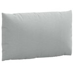 vidaXL Coussins de palette lot de 2 gris clair mélangé tissu
