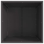 vidaXL Braise Noir 50 x 50 x 38 cm Acier