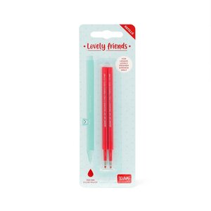 Legami REFCPP0003 - Set de 2 recharges pour stylo à encre gel - Lovely Friends