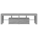 vidaXL Meuble TV avec lumières LED Sonoma gris 140x36 5x40 cm