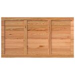 vidaXL Dessus de bureau marron clair bois chêne massif rectangulaire