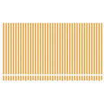 vidaXL Toile de rechange pour store banne Jaune et blanc 400 x 200 cm