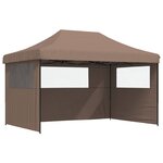 vidaXL Tente de réception pliable escamotable avec 3 parois latérales