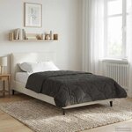 vidaXL Duvet d'été simple Matelassé Anthracite 140 x 220 cm