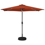 vidaXL Parasol de jardin avec lumières LED et base 300 x 300 cm