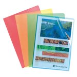 Sachet 10 Pochettes Coin Polypropylène Grainé 12/100e - A4 - Couleurs Assorties - X 10 - Exacompta