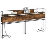 vidaXL Tête de lit de rangement Chêne fumé 180 cm Bois d'ingénierie