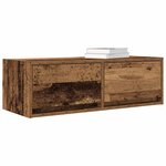 vidaXL Meuble TV vieux bois 80x31x25 5 cm bois d'ingénierie