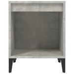 vidaXL Tables de chevet 2 Pièces Gris béton 40x35x50 cm