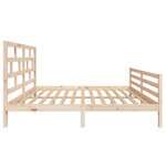 vidaXL Cadre de lit Bois de pin massif 160x200 cm