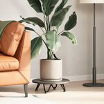 vidaXL Pieds en épingle à cheveux pour table basse 4 pièces Noir 10 cm Acier massif