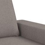 vidaXL Ensemble de canapés 2 Pièces taupe tissu