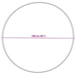 vidaXL Tapis en fausse Tafalla Gris Ø 160 cm Polyester