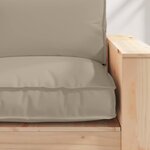 vidaXL Coussin pour assise de palette Taupe 80 x 80 x 12 cm