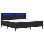 vidaXL Cadre de lit avec matelas 180 x 200 cm Noir