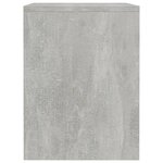 vidaXL Tables de chevet 2 Pièces Gris béton 40x30x40 cm Bois d'ingénierie