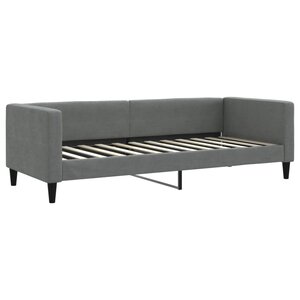 vidaXL Lit de repos sans matelas gris foncé 80x200 cm tissu