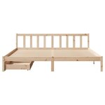 vidaXL Cadre de lit sans matelas 200x200 cm bois massif de pin