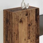 vidaXL Meuble TV mural Bois Ancien 59 5 x 31 x 80 cm Bois d'ingénierie
