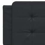 vidaXL Coussin de tête de lit Zadar noir 152 cm similicuir
