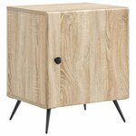 vidaXL Cabinet de chevet 2 pc Chêne Sonoma 43 x 34 5 x 50 cm