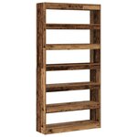 vidaXL Bibliothèque Bois vieilli Bois d'ingénierie 100 x 30 x 198 cm