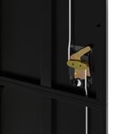 vidaXL Classeur noir 90x40x200 cm acier