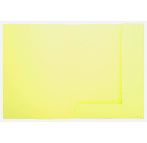 Paquet de 50 chemises 2 rabats SUPER 250 - 24x32cm Jaune Canari EXACOMPTA