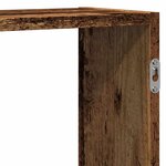 vidaXL Étagère murale vieux bois 129x18x42 cm bois d'ingénierie