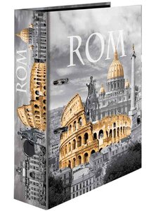 Classeur à Levier Carton A4 Dos de 70 mm Motif Rome HERMA