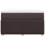 vidaXL Sommier à lattes de lit avec matelas Marron foncé 120x200 cm