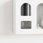 vidaXL Armoire suspendue avec étagère Blanc brillant 60 x 20 x 40 cm