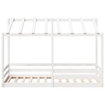 vidaXL Lit pour enfants sans matelas blanc 90x200 cm bois pin massif