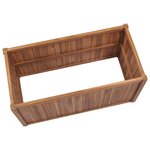 vidaXL Lit surélevé 100x50x70 cm Bois de teck solide