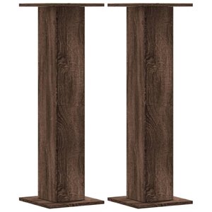 vidaXL Supports pour plantes 2 Pièces chêne marron bois d'ingénierie