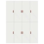 vidaXL Cadre de lit avec rangement avec stockage Blanc 140 x 190 cm