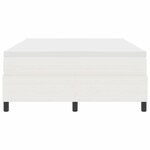 vidaXL Lit à ressorts Crème et Blanc 160 x 200 cm