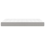 vidaXL Matelas de lit à ressorts ensachés Gris clair 120x200x20 cm