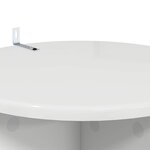 vidaXL Support de Plante 2 pièces Blanc brillant 40 x 40 x 80 cm