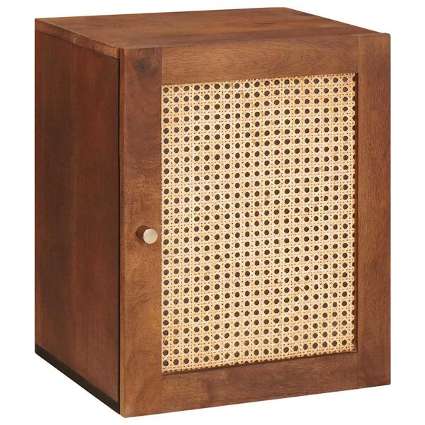vidaXL Cabinet de salle de bain avec étagère Marron 38 x 33 5 x 48 cm