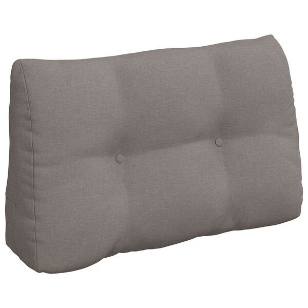 vidaXL Coussin de Dos Taupe 80 x 24 x 50 cm tissu