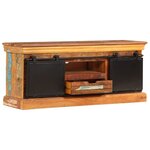vidaXL Meuble TV 110 x 30 x 45 cm Bois de récupération massif