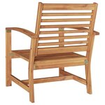 vidaXL Chaises de jardin 2 Pièces Naturel 60 x 65 x 76.5 cm